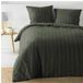 Douceur d'Intérieur Beddengoedset Cléo UNI 240 x 220 cm Kaki/Zwart Gestreept Polyester