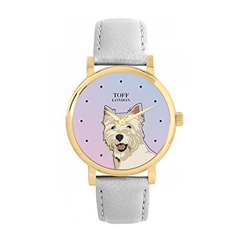 Toff London West Highland Terrier Hoofd Hondenhorloge - 5059656814665