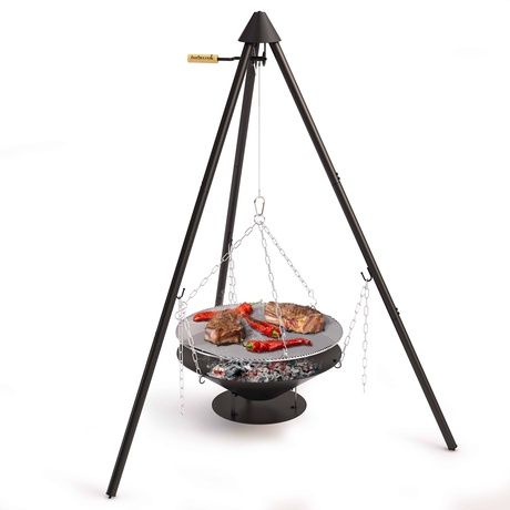 Barbecook Junko - Driepoot hout BBQ - Zwart - 12 personen - Incl. Draagtas