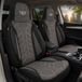 Bremer Sitzbezüge Autostoelhoezen voor VW ID BJ vanaf 2021 – Stoelhoezen voor bestuurder en passagier in Zwart/Antraciet