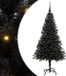 vidaXL Sapin de Noël Noir 150 cm PVC