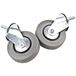 Vogue AC679 wielen voor roestvrijstalen trolley, 1,12 kg, Pack van 2