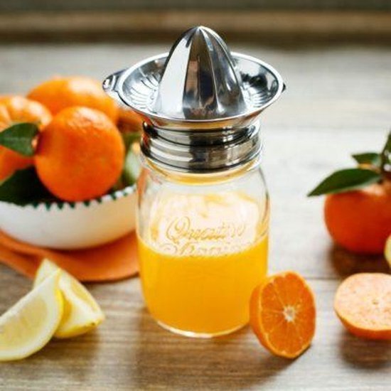 I Genietti RVS citruspers deksel incl. glazen pot HappyTappi