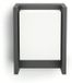 Philips Buitenwandlamp LED Arbour Large, aluminium, anthracite, lumière blanc chaud, IP44