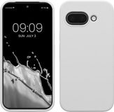 kwmobile hoesje geschikt voor Google Pixel 9a - Hoesje met siliconen coating - Smartphone case in mat wit