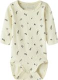 NAME IT NBFDORTHEAS LS BODY - Baby - Bodies - Vrouwen - Pear Sorbet - Gebloemd - Lange mouw - 95% Biologisch katoen, 5% Elastaan - Maat 80