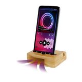 ROMINOX Amplify 3-in-1 smartphonehouder, houder voor mobiele telefoon en tablet in liggend en staand formaat, met audio-versterkerfunctie voor smartphone-luidspreker, hout