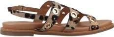 CARMELA 163208C Dierlijke Druk Platte Sandalen Vrouwen Leer Maat 37