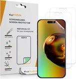 kwmobile 3x screenprotectors geschikt voor Apple iPhone 16 Pro Max / iPhone 17 Pro Max - beschermende folie voor smartphone