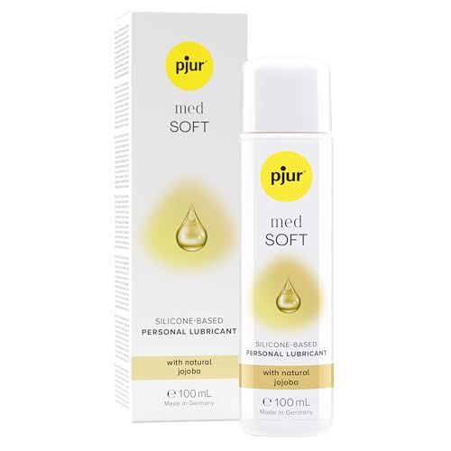 pjur med SOFT (100ml) - Medische glijgel met natuurlijke jojoba-olie op siliconenbasis - voor droge en gevoelige slijmvliezen