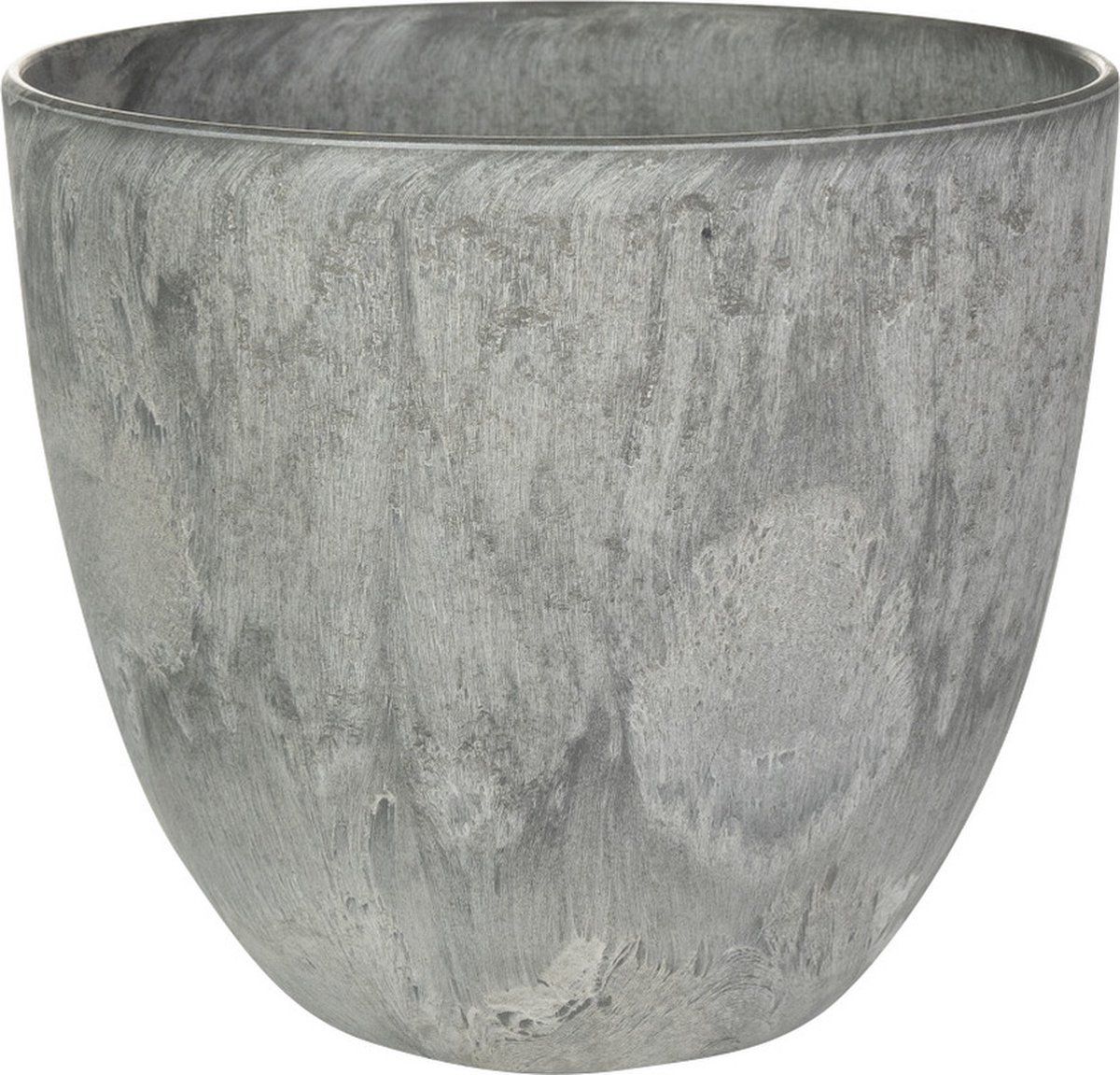 Steege Plantenpot/bloempot Artstone grijs Dia 17 cm - Binnen/Buiten