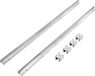 VEVOR Lineaire Geleiding Lineaire Geleider Lineaire Rail 2 Stuks SBR16-800mm Koolstofstaal Aluminium Geleiderail SBR16UU Schuifblokken Lineair Lager