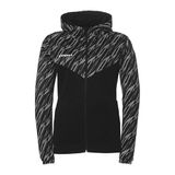 uhlsport Voetbal Progressive 28 Multi Hood Jas - Dames Trainingsjack Sportjack Sweatshirt met Capuchon en Opstaande kraag