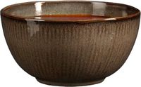 Mica Decorations Soepkom Nusa - bruin - 14 x 7 cm - keramiek