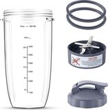 Merkloos 32 oz vervangende beker met draagbaar deksel voor Nutribullet