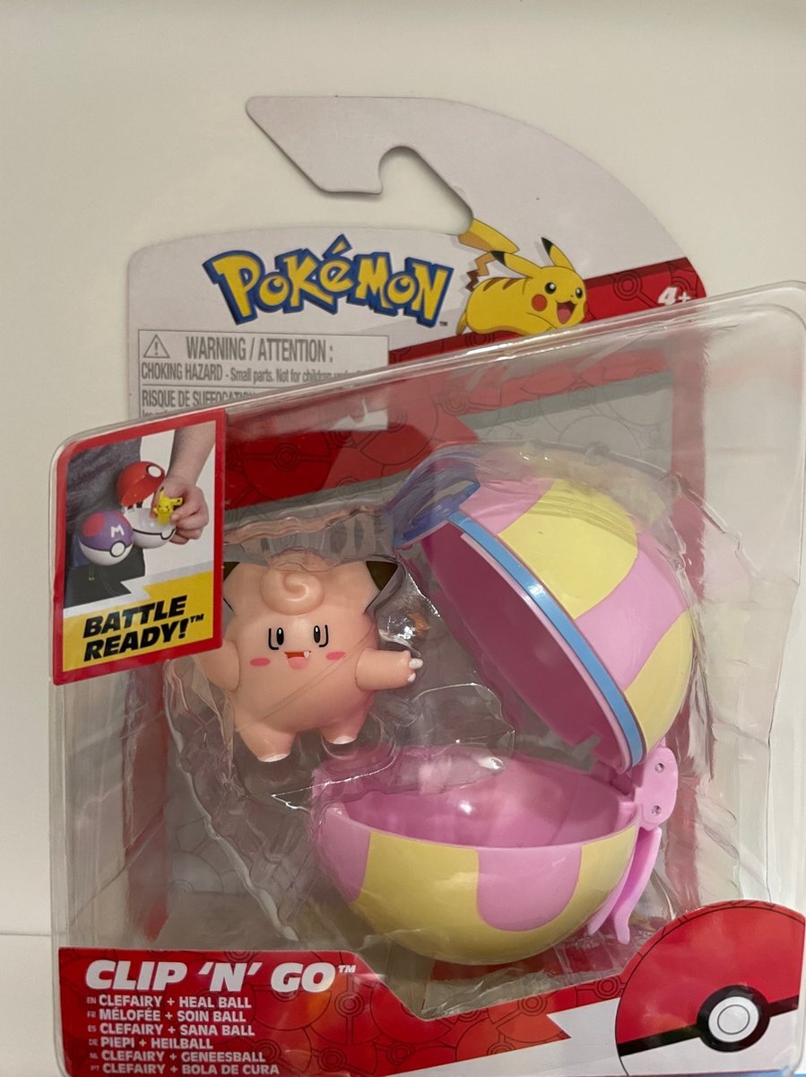 Pokémon Pokemon - Clip 'N' Go - Clefairy + Heal ball