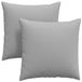 vidaXL Zitkussens - 2 stuks - Stof - Wolkengrijs - 60 x 60 cm