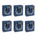 Eurowrap X-29133-3Cpack Kerstcadeauzakjes - Set van 6 - Middel Formaat 21,5x10,2x25,3cm - Kerstkrans - 210g