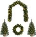 vidaXL Mini-sapin de Noël - 60 cm - 125 LED - Blanc chaud - PVC - Vert