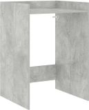 vidaXL Wasmachinekast met opslag Beton 67,5 x 62 x 97 cm Bewerkt hout