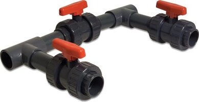 Rhodos Aqualine bypass set voor zwembad warmtepompen