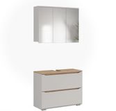 Vicco Badkamermeubelset Ruben, Wit/Artisanaal eiken, Set van 2 stuks