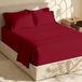 Hearth & Harbor Beddengoedset - Kingsize, 6-delig, extra diepe zak, bordeaux, microvezel