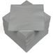 HEKU 100 effen servetten, 3-laags, 33 x 33 cm, zilver