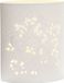 Gilde Sfeerlamp Wit - Vogel in boom - Keramiek - 20 cm