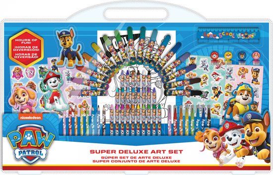 PAW Patrol Nickelodeon Kleurset Super Deluxe 60-delig