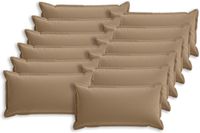 vidaXL Housse de coussin Bois Taupe 40 x 80 cm Polyester