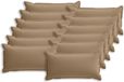 vidaXL Housse de coussin Bois Taupe 40 x 80 cm Polyester