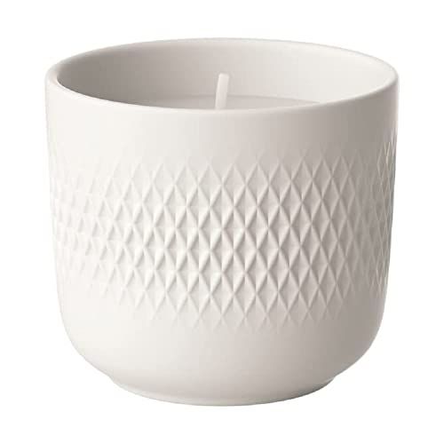 Villeroy & Boch Manufacture Collier Blanc Geurkaars Carre Mystery - Wit - 8,5 x 9 cm - 40 uur brandtijd