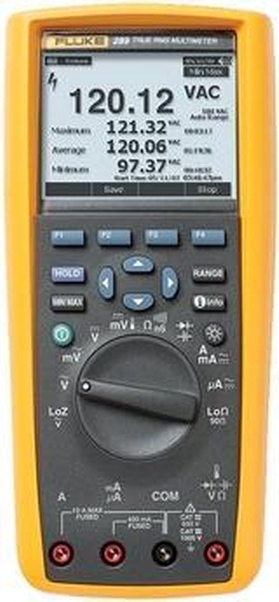 Fluke 289/EUR Multimeter Digitaal Grafisch display, Datalogger, LoZ CAT III 1000 V, CAT IV 600 V Weergave (counts): 50000
