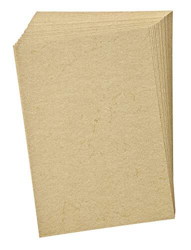 Folia 950410 - Olifantenhaut, oorkondepapier, 50 vellen, 110 g/m², DIN A4, chamois - elegant papier voor oorkonden en menukaarten