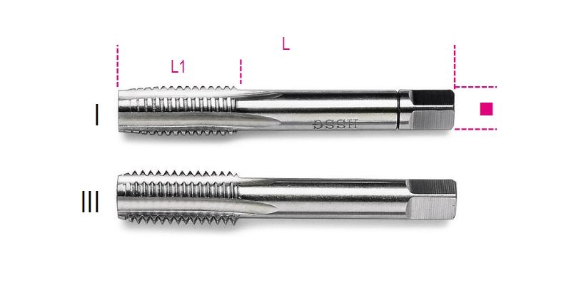 Beta Handtappen, fijne spoed, metrische draad HSS 434 20X150