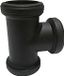 Wiesbaden UniMatch T-stuk buisconnector 32 mm - mat zwart
