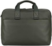JOST Leren laptoptas business tas met laptopvak Tromsoe Business Bag Olive olijfgroen