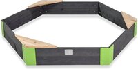 EXIT Aksent Houten Zandbak Zeshoek - 160x140cm - Grijs