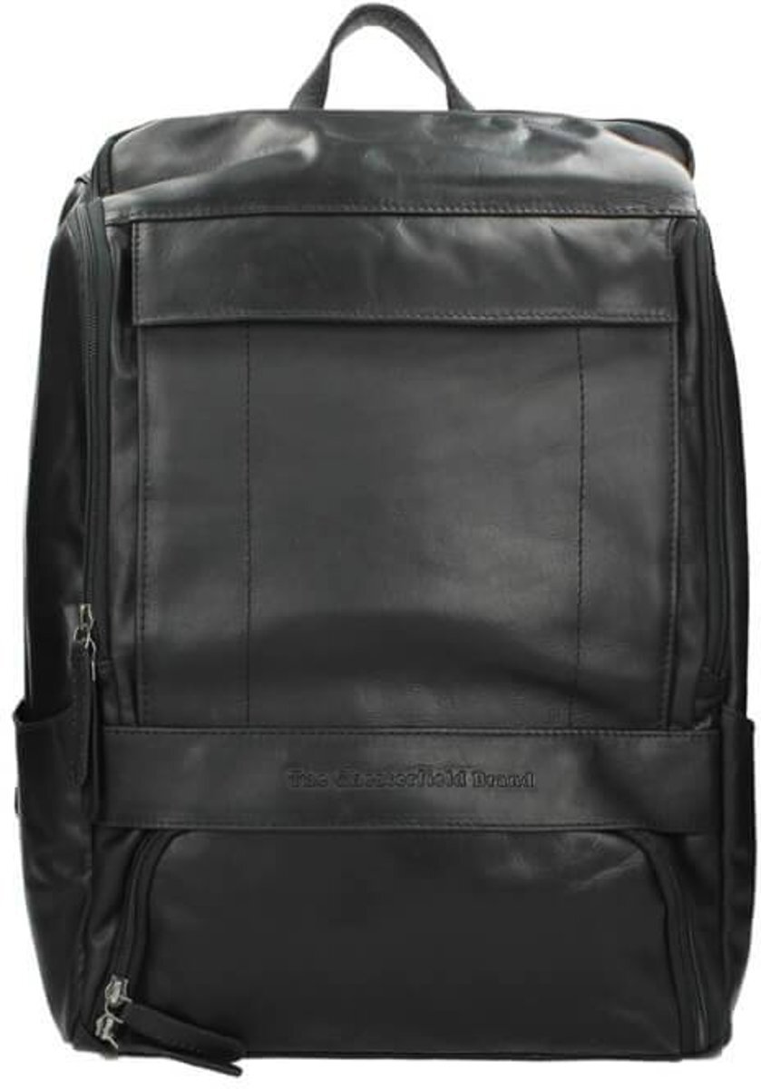 The Chesterfield Brand Bags Leren Laptop Rugtas 15 inch Rich Black