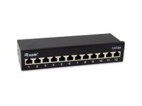 Equip Patchpanel 12x RJ45 Cat6A 19 FTP 1HE Premium schwarz