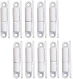 SOTECH 10s Deurscharnieren opschroefscharnier 15 x 83 mm Scharnier renovatie scharnier voor opschroefbare binnendeuren (wit staal)
