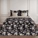 Dommelin Dekbedovertrek Magnolia Satijn 400tc Zwart 140x200/220 cm