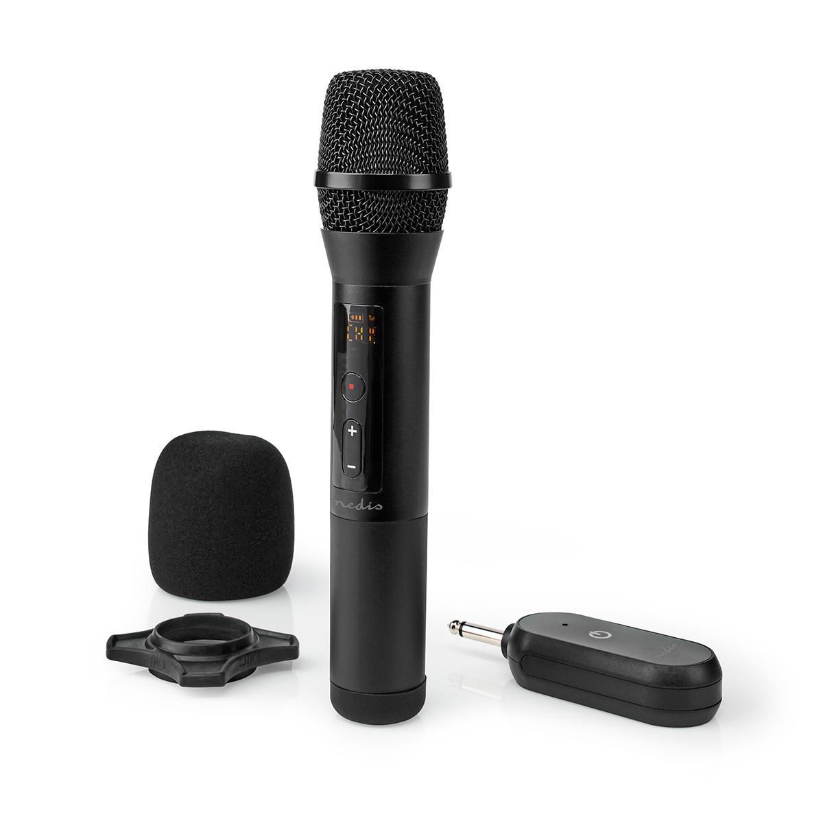 Nedis Draadloze Karaoke Microfoon - Draadloos - Zwart