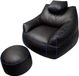Bananair - Pouf de jeu avec pouf - Repose-pieds de jeu - Similicuir - Pour Adultes & Enfants - 100x110 cm - Bleu