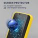kwmobile hoes met 2x screenprotectors voor Google Pixel 11 / Pixel 11 Pro – screenprotector van gehard glas – draadloos opladen – stralend geel