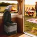 Campingaz Toilettes de camping pliables, supportant jusqu'à 150 kg, avec 12 sachets de poudre coagulante et 12 sacs de récupération, 42 x 46 x 43,5 cm, grises.