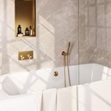 Brauer Gold Carving Thermostatische Inbouw Badkraan Drukknoppen
