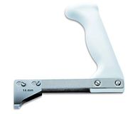 Dick F. DICK Ribbeltrekker (roestvrij, 14 mm lemmet, kunststof handvat) 90420000, wit