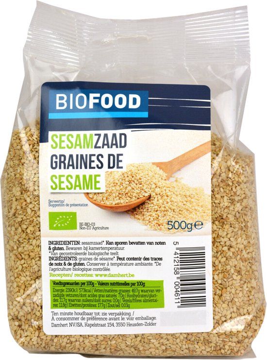 Damhert Biofood Sesamzaad Biologisch - 500 gr